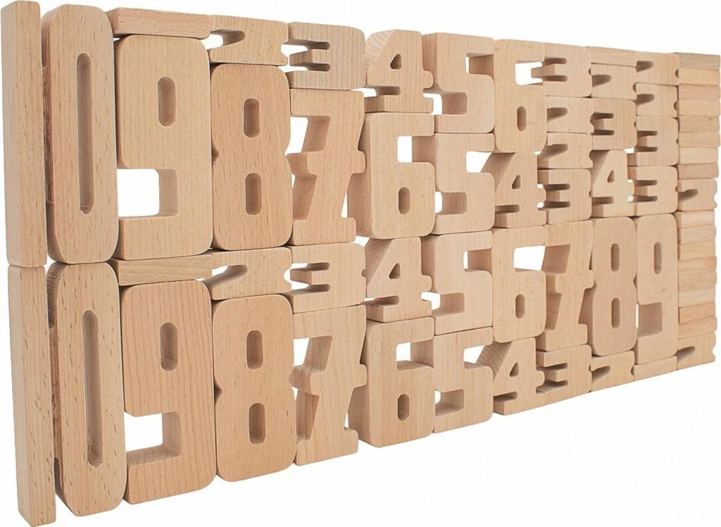 Conjunto de bloques numéricos Montessori, 62 piezas. Imagen del producto 