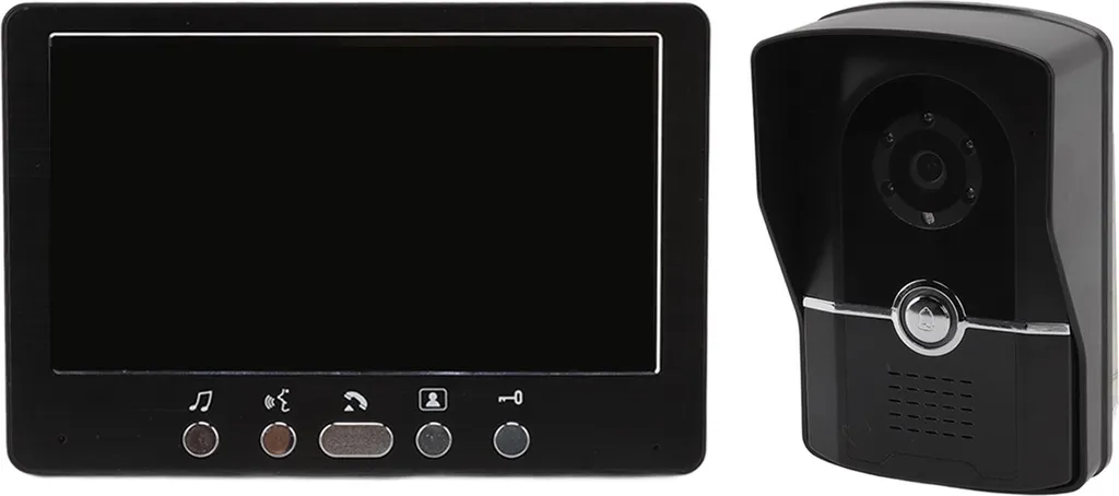 Visiophone Interphone avec Moniteur HD et Protection Pluie - Kit 2 Unités Blanc - 4