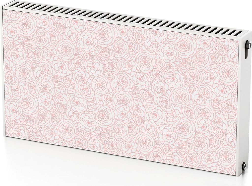 Rosen – Magnetische Heizkörperabdeckung – 110x60 cm – Magnet Heizkörperabdeckung – 3D Würfel – Heizkörperverkleidung – Magnetische ...