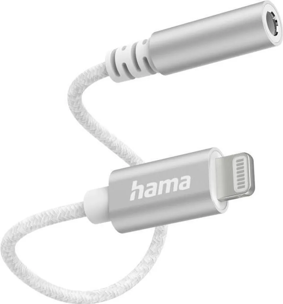 Hama Adattatore Audio Lightning Jack 3.5mm Bianco - Stile Apple