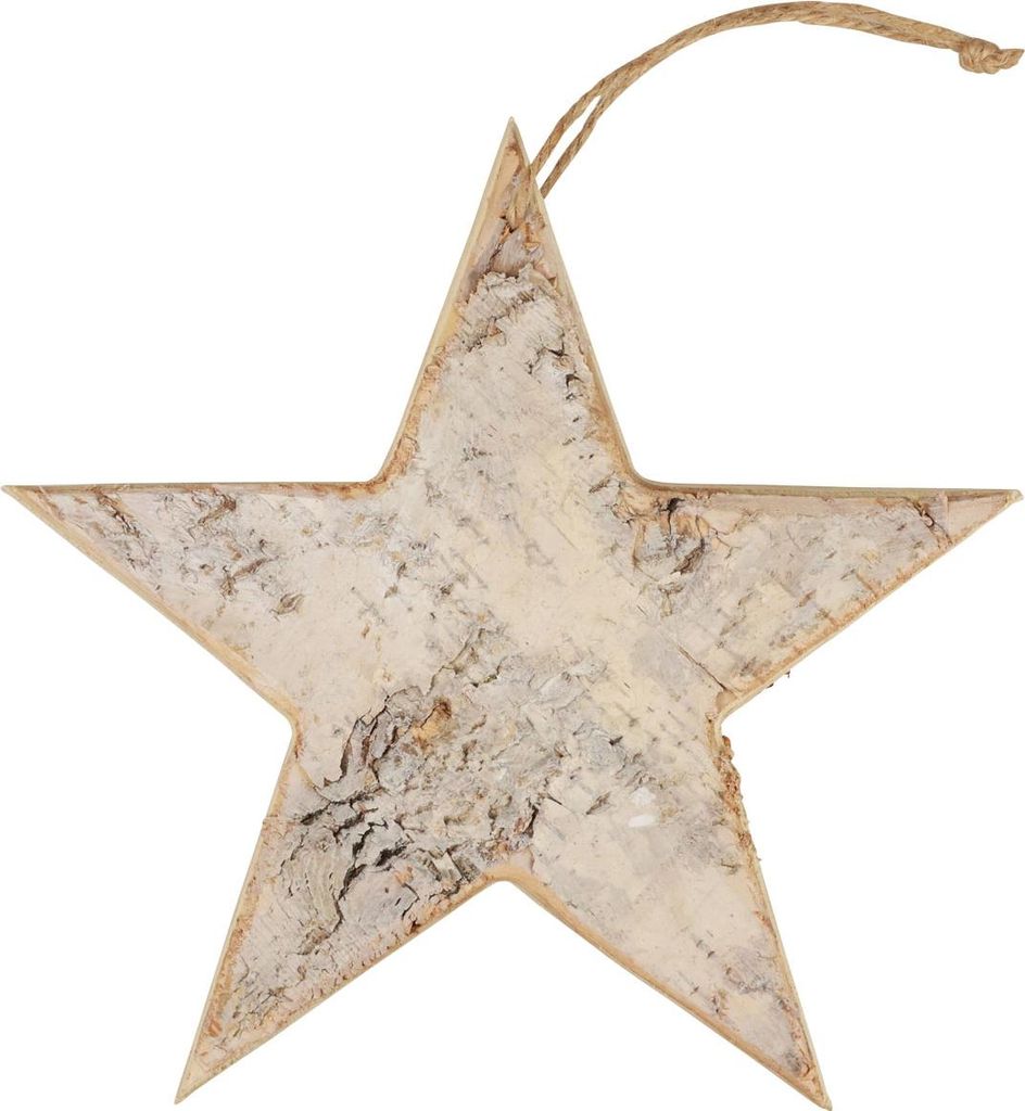 Rustikaler Holzstern Dekohänger Weihnachtsdeko Naturoptik