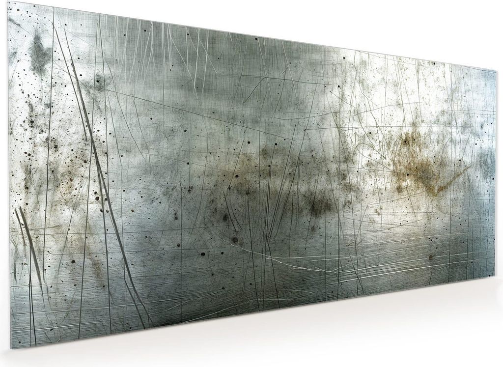 Küchenrückwand Spritzschutz Glas mit Motiv es Metall 40 x 40 cm