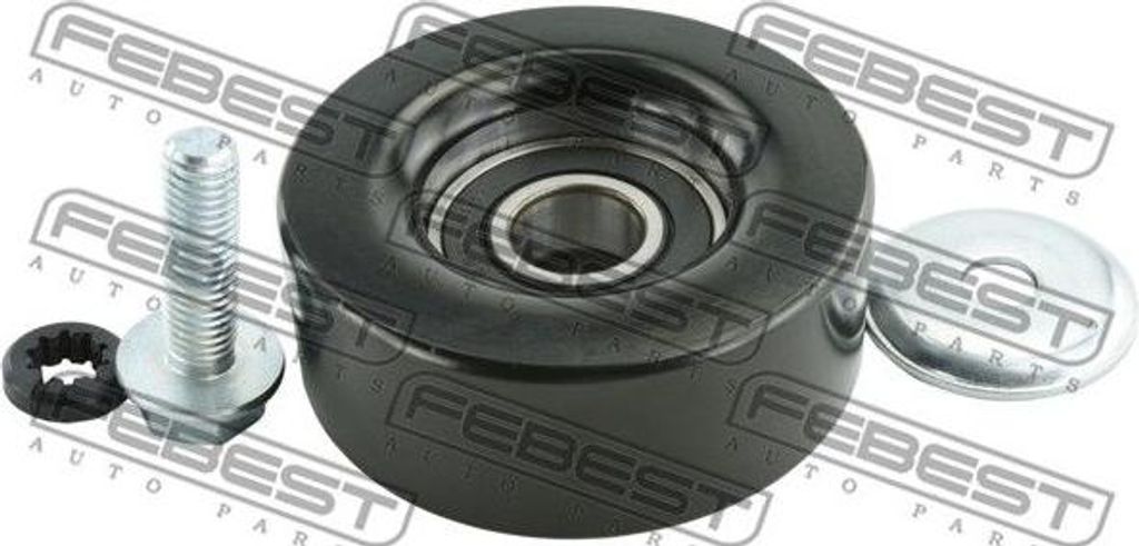 FEBEST 2088-LIB Umlenk-/Führungsrolle, Keilrippenriemen OE K68027603AA kompatibel mit Cherokee, Wrangler