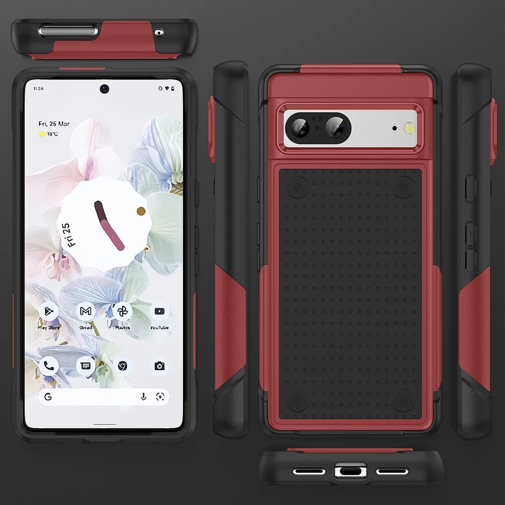 LEMAXELERS Custodia Impermeabile IP68 Per Google Pixel 7 Con Protezione Scherzo Integrata - Antiurto E Militare