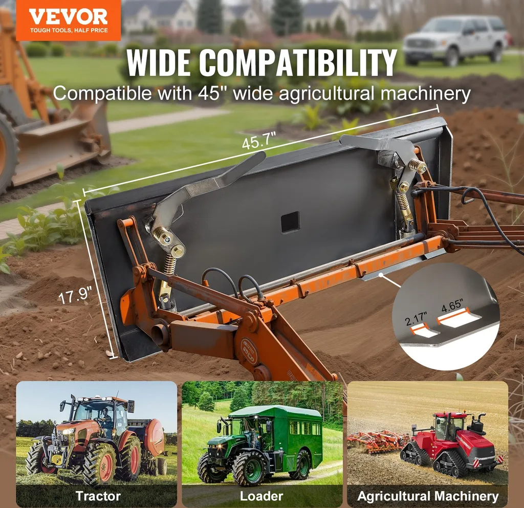 Adaptateur de montage plaque rapide pour chargeuse compacte agricole