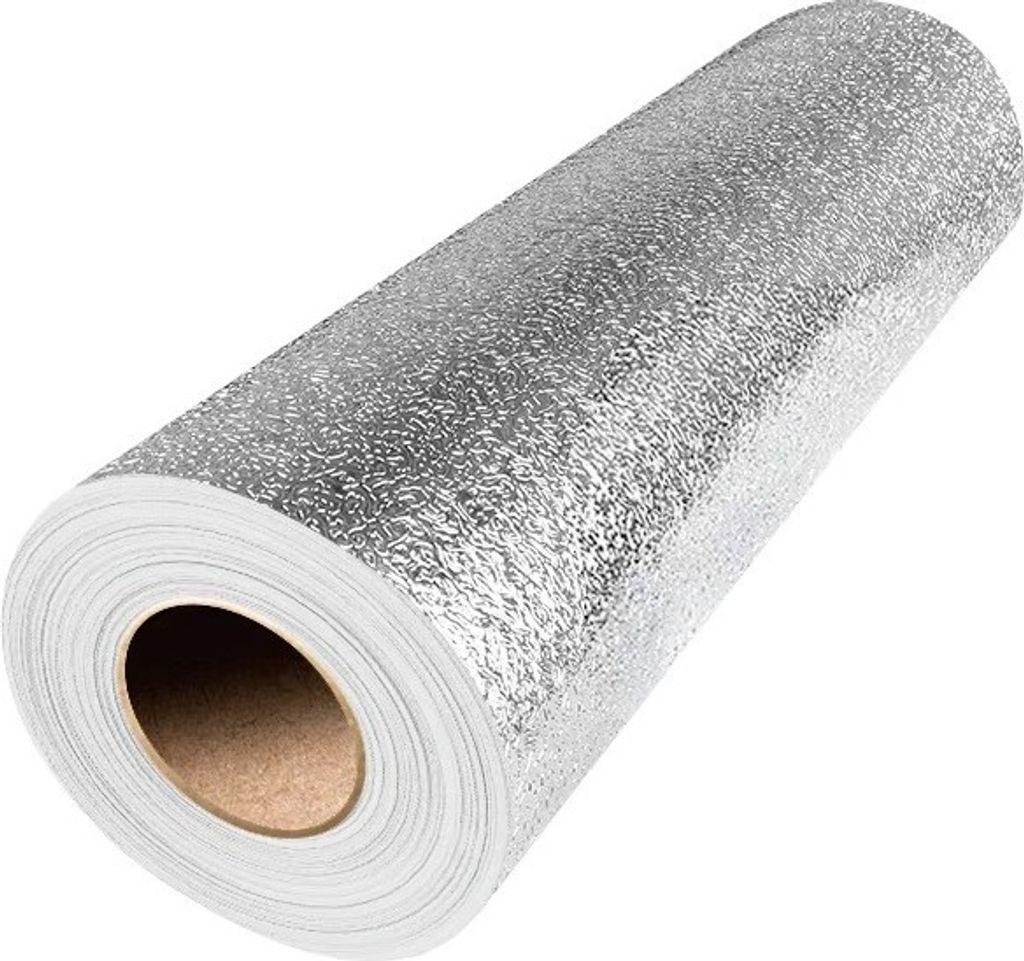 Glitzer Tapete Silber Selbstklebende Tapete Glitzerfolie Produktbild 