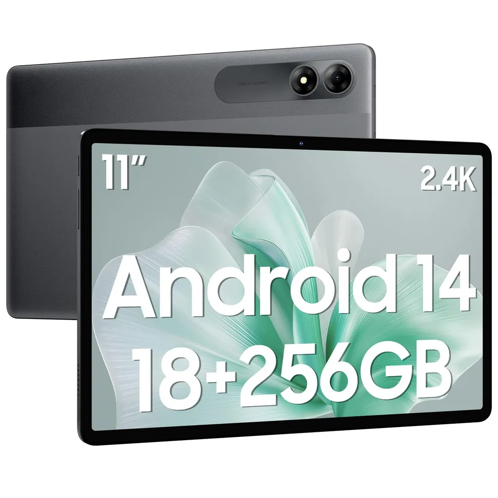 Blackview Tab 9 WiFi Tablette Android 14 de 11 Pouces 18Go 256Go Gris