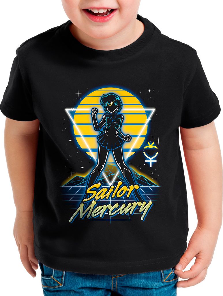 BaumwolleCloud Sailor Mercury Kinder T-Shirt moon anime manga cosplay crystal