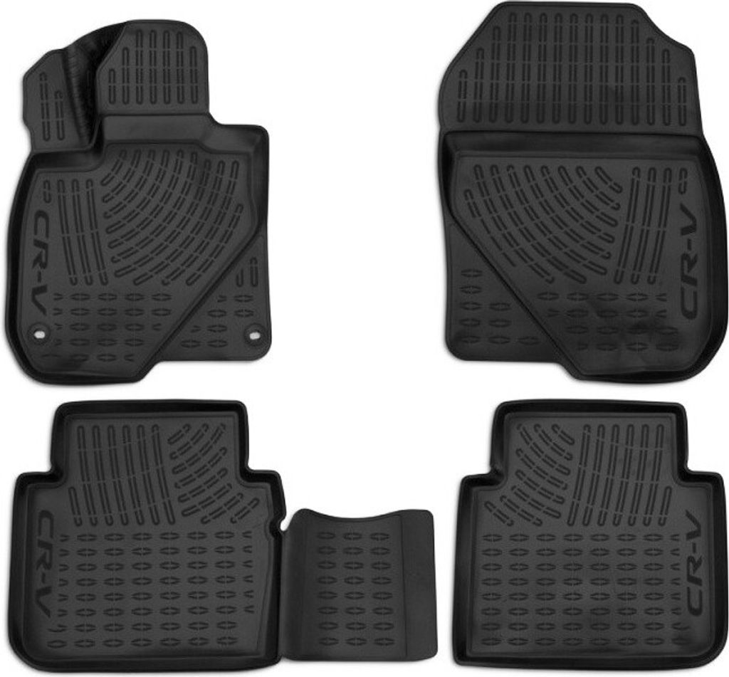 ELEMENT Gummi-Fussmatten 3D kompatible mit HONDA CR-V, 2017->, 4 tlg.