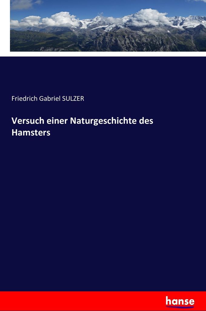 Versuch einer Naturgeschichte des Hamsters Produktbild 