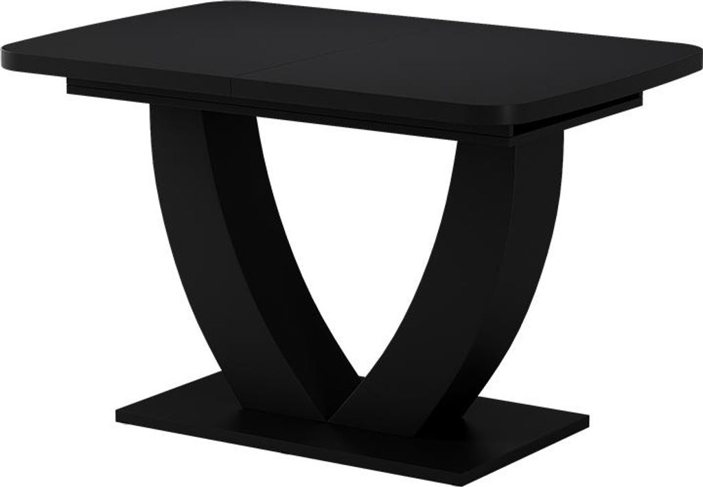 Esstisch Vicco Fenaro Schwarz 120 x 80 cm ausziehbar, Model Produktbild 