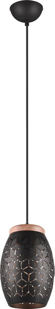 Lampa wisząca BIDAR czarno-złota 1xE27x28W metal Zdjęcie produktu 