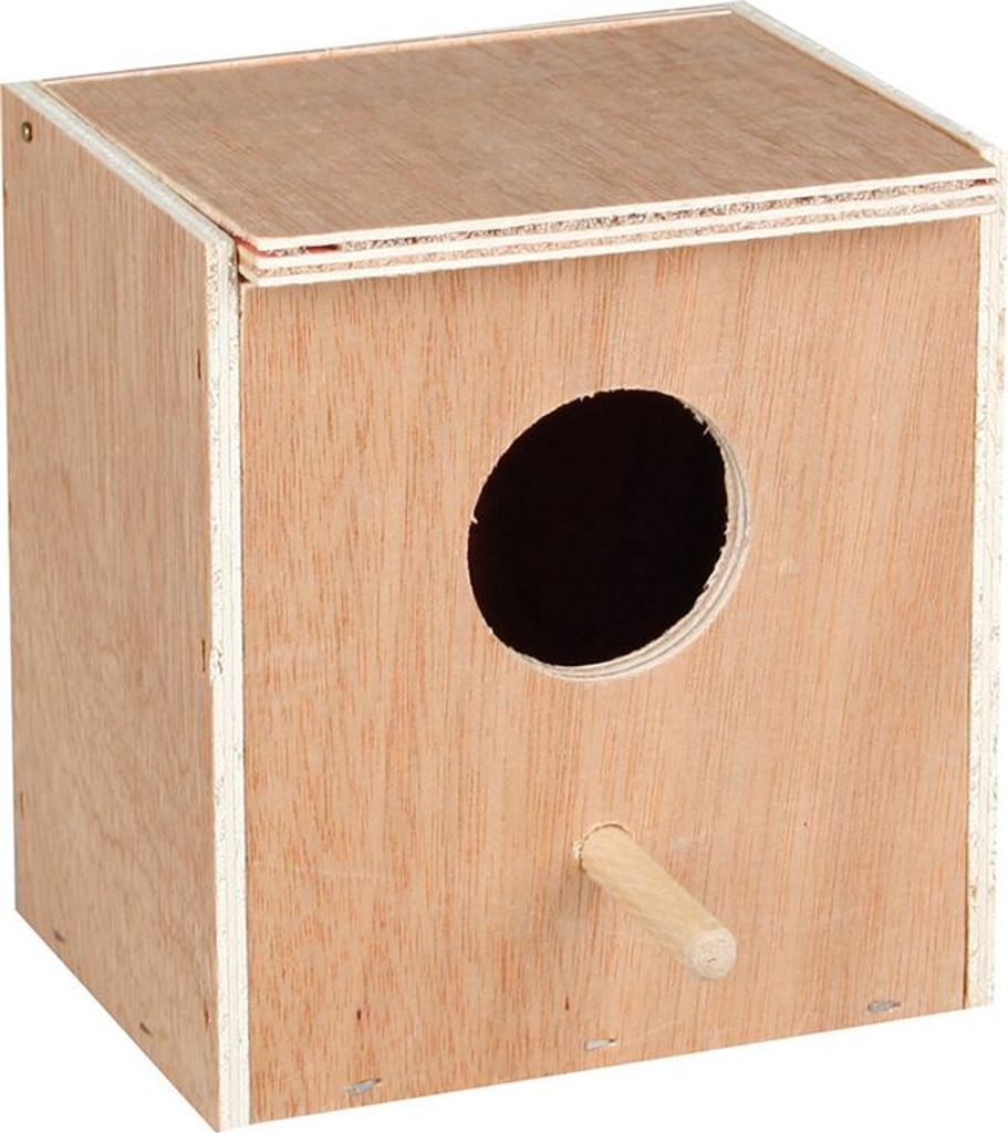 Flamingo Nistkasten Exoten offen Holz, Maße: 12,5 x 9,5 x 16 cm
