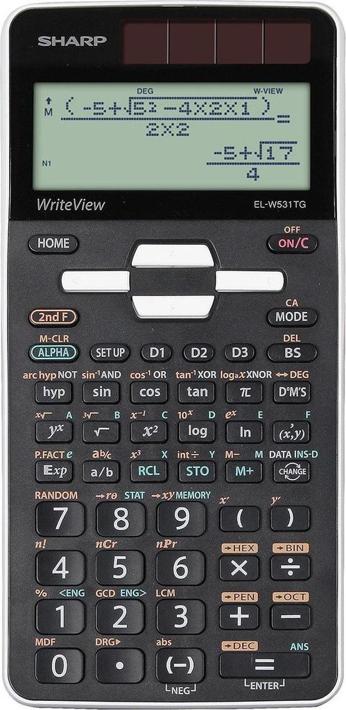 Calculatrice scientifique noire SHARP ELW531TGBWH Image du produit 