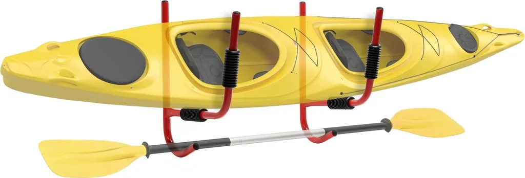 Support Mural Kayak Wiltec - Pack 2 Pièces 325x75x500mm Charge 80kg - 2