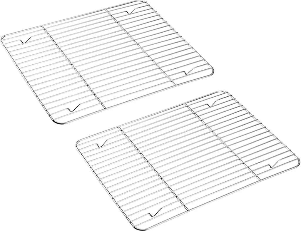 Griglia Acciaio Inox TEAMFAR per Arrosti e Grill - Robusta 29,7x22,8 cm