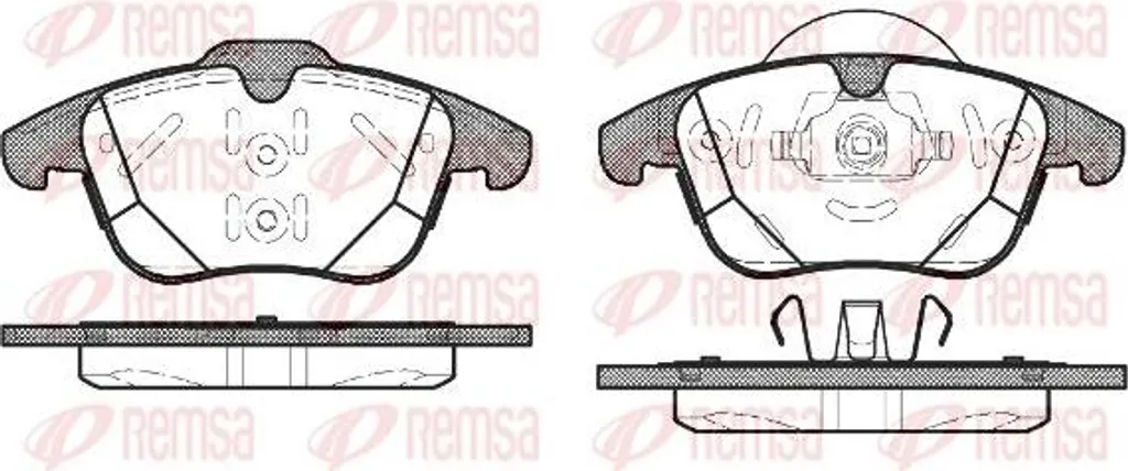 Plaquettes de frein pour Range Rover Evoque REMSA 1482.00 sécurité OE