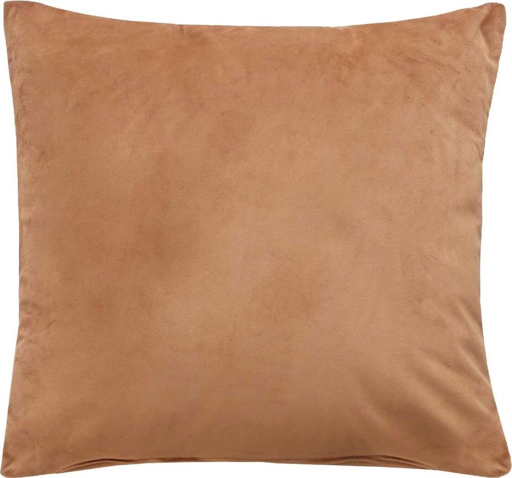 Sofakissen mit Füllung »Milano« HxB 45x45 cm Sand Dekokissen mit Komfort-Samt-Bezug und Reißverschluß mit Füllkissen Extra Weich Couchkissen,...