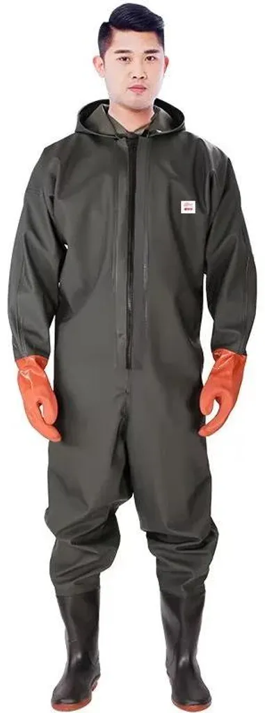 Waders de pêche imperméables et ensemble complet avec bottes 44