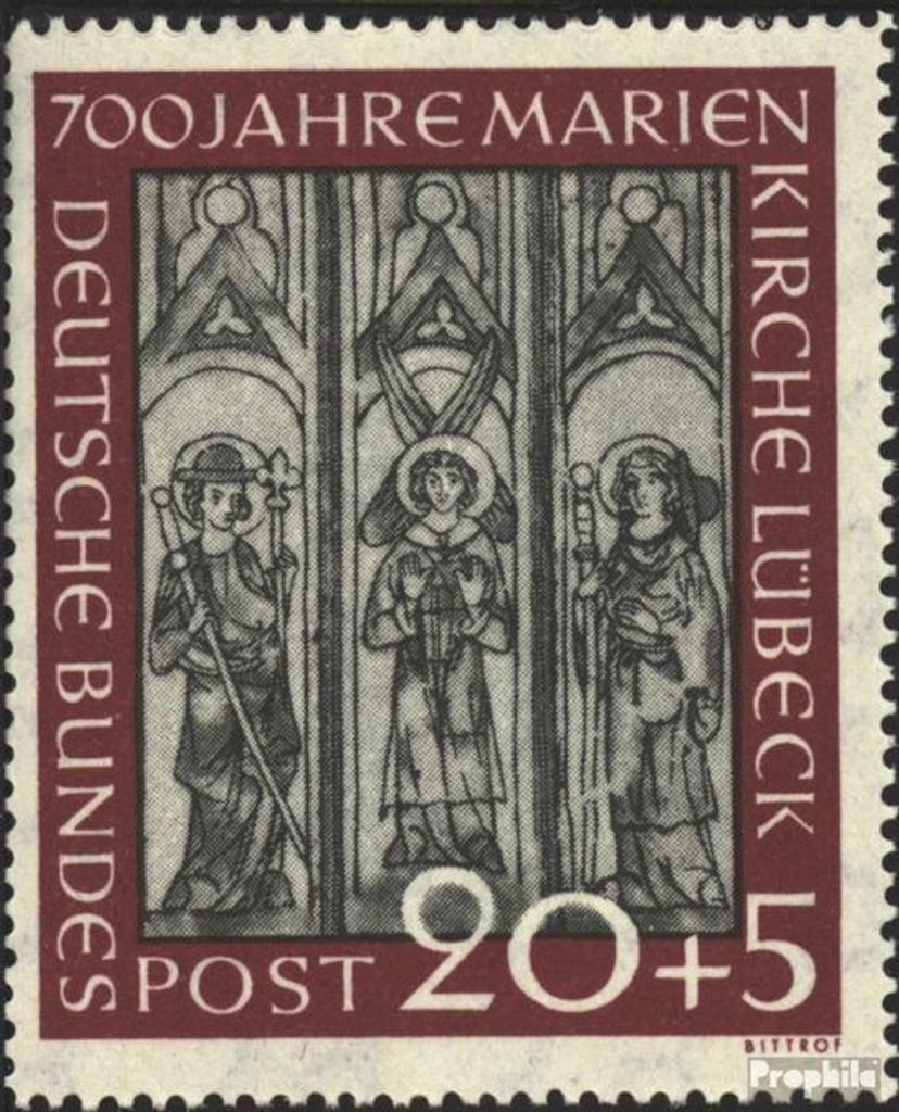 Briefmarken BRD (BR.Deutschland) 1951 Mi 140 gestempelt 700 Produktbild 