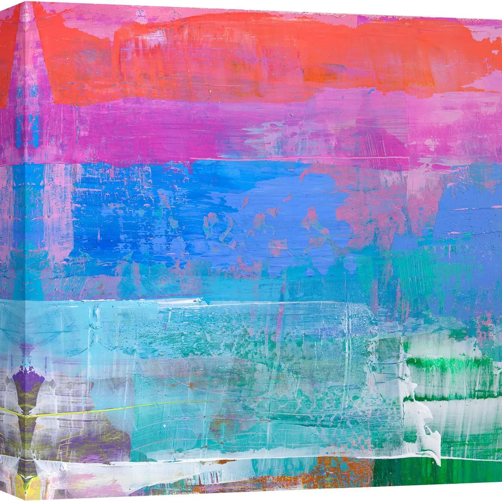 Tela astratta - Italo Corrado, Iride I (domani) - 50x50 cm