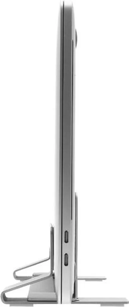 Macally Support Vertical en Aluminium Argent avec Largeur Ajustable - 12