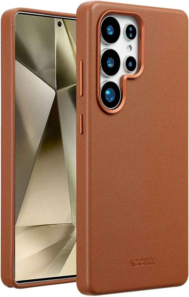 Accezz MagSafe Leather Backcover für das Samsung Galaxy S25 Produktbild 