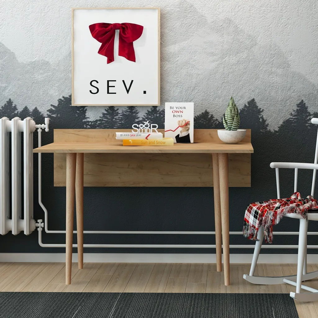 Bureau Skye Decor Imma en chêne mélaminé espagnol - 120 x 61,8 cm