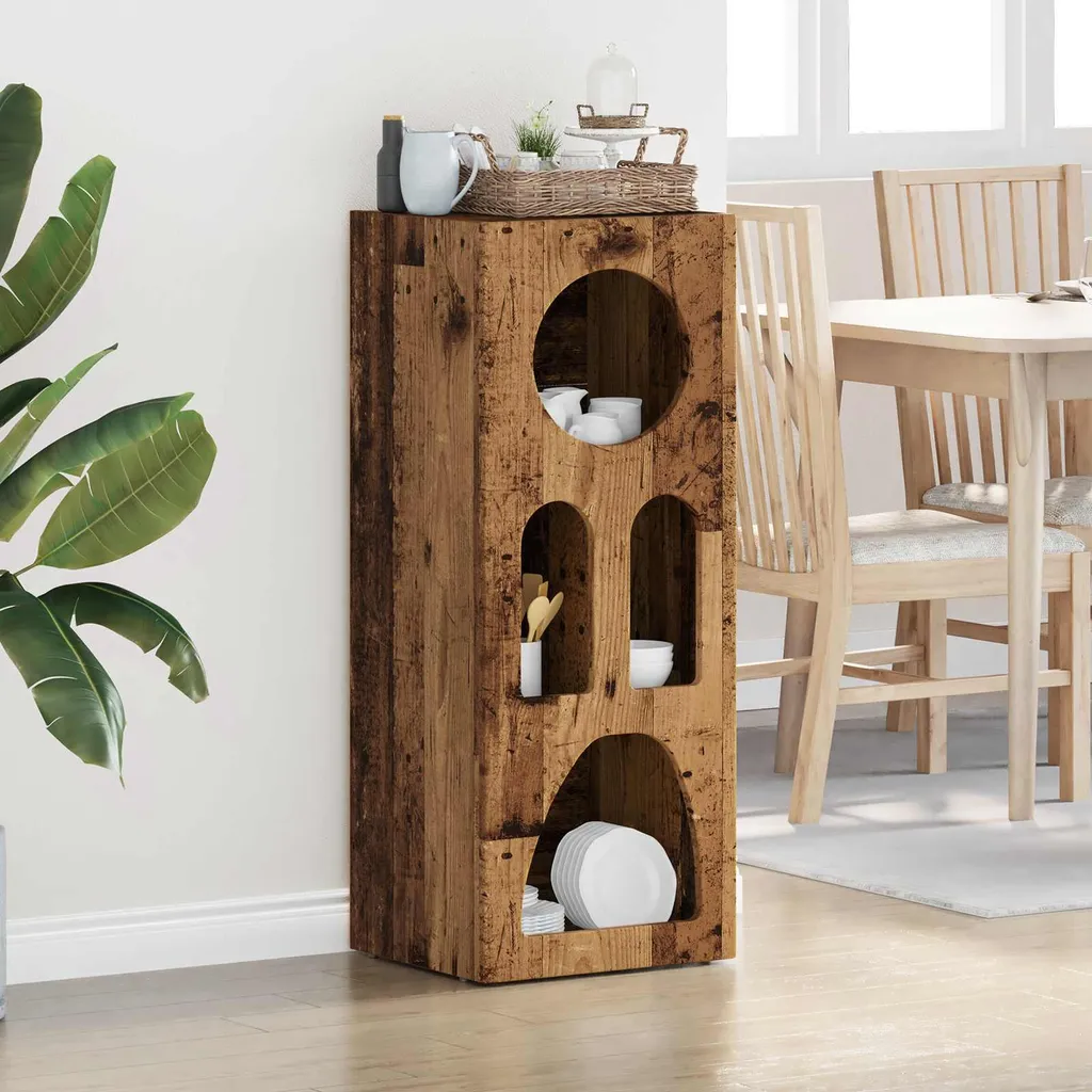 Credenza vidaXL Effetto Legno Antico 100,5 cm - Mobile Salvaspazio