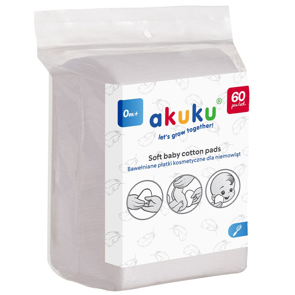 AKUKU Bab yCosmetik Pads 60 pièces Image du produit 