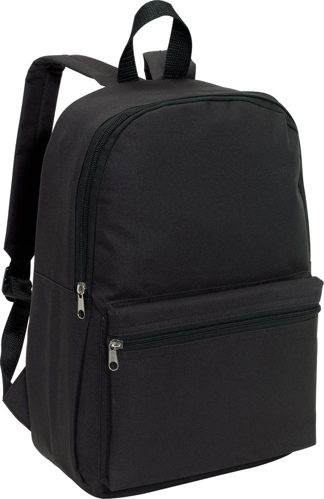 Rucksäcke klein Schwarz 30x10,5x39,5 cm – Mini Rucksack mit gepolsterte Schultergurte für Damen Reißverschluss-Hauptfach
