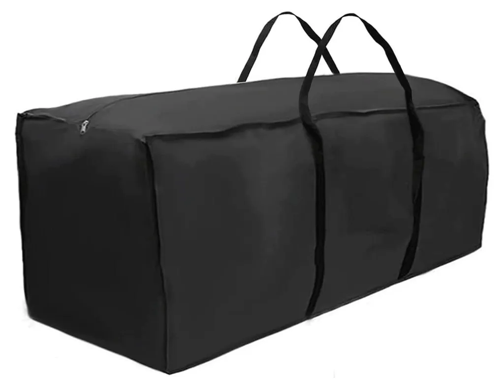 Évitez l'humidité : sac de rangement imperméable pour coussins de terrasse