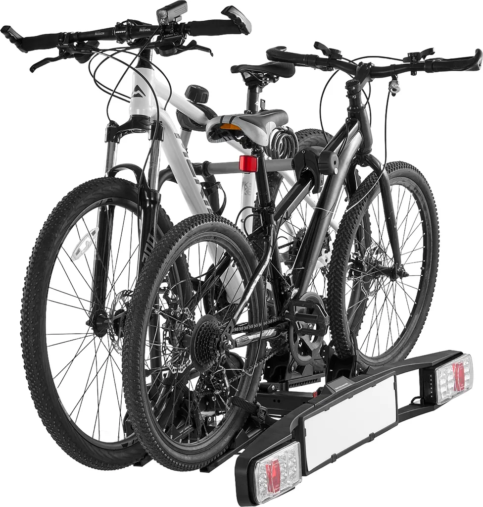 SucceBuy Porte-vélos pour 2 vélos pliable sur Attelage Récepteur 5 cm