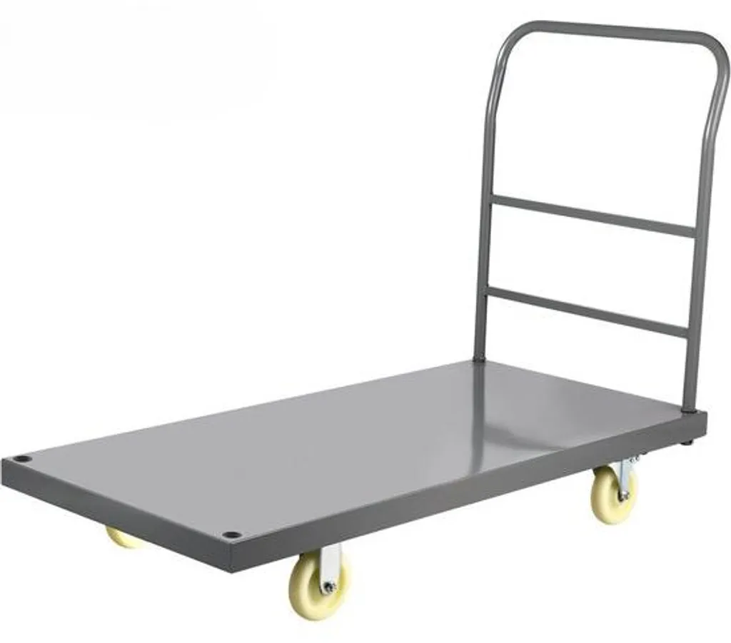Chariot à plateau idéal transport de stock - Roues nylon de 5 pouces