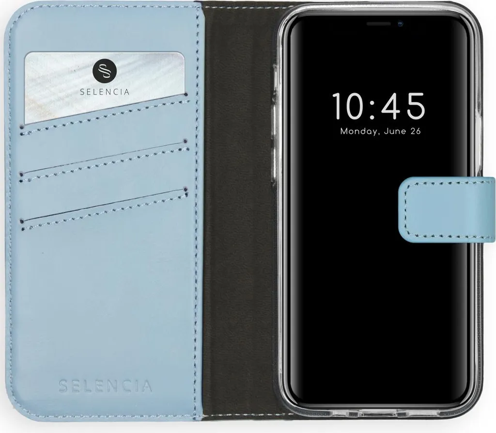 Custodia iPhone 12 Mini Selencia Pelle Air Blue - Pronta all'Avventura