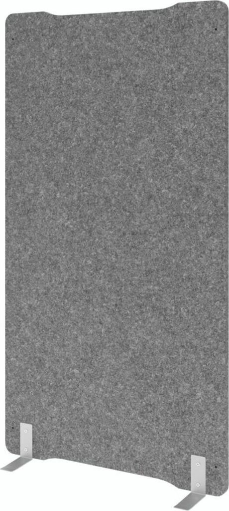 Hammerbacher Trennwand Akustik gerade 100x180 grau.