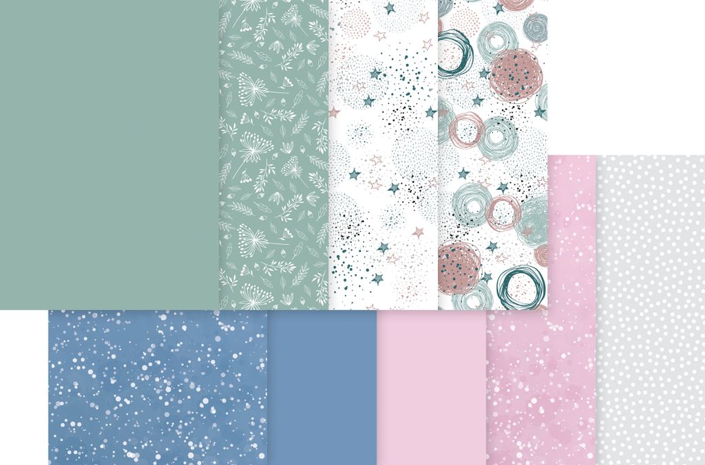 MarpaJansen Motivbogen Winterdream Sortiment A4 Scrapbooking Bastelpapier