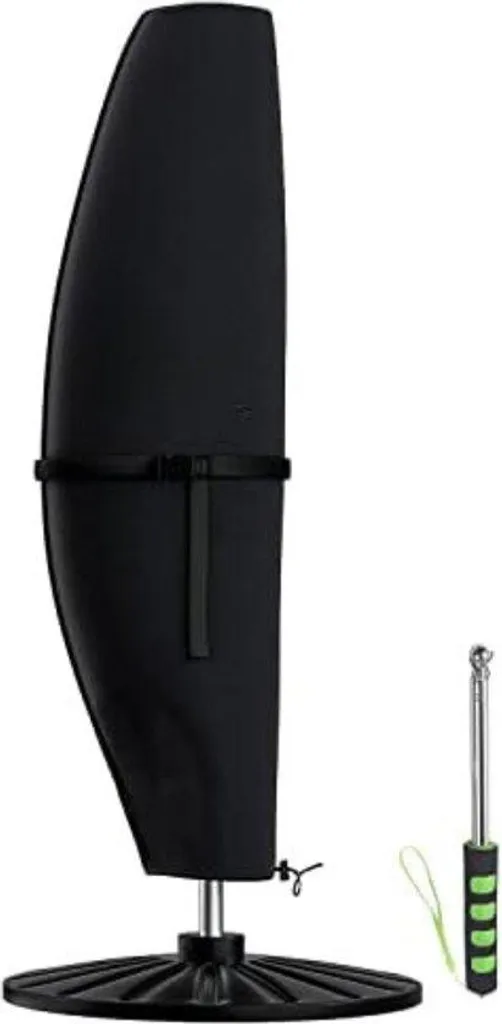 Housse parasol imperméable avec tige de montage et zip ultra solide