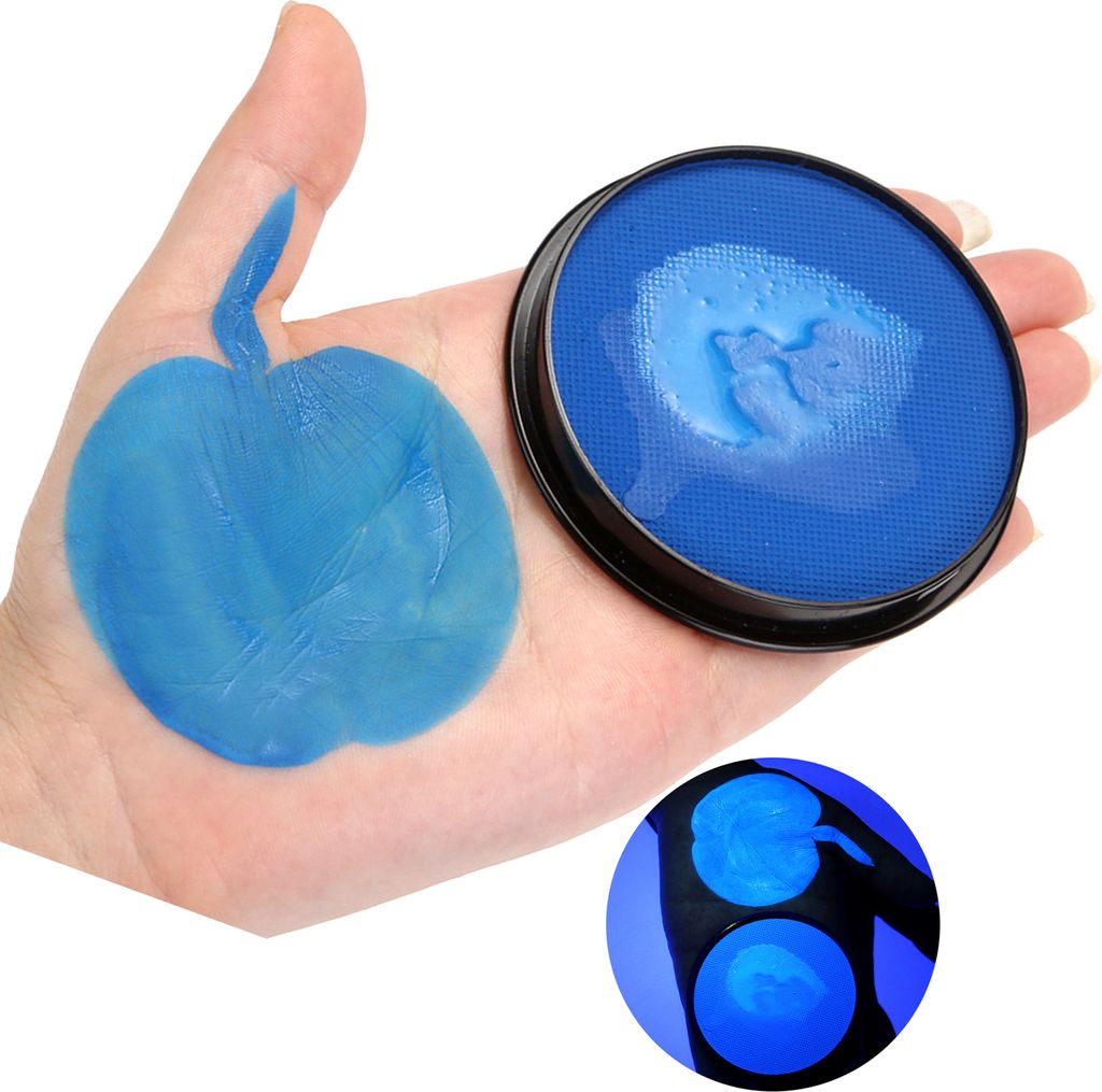 UV Neon Gesichts- und Körperfarbe, Schwarzlicht Schminke, Wasserbasiert, Hautfreundlich & Ungiftig, für Kinder & Erwachsene, Party & Halloween