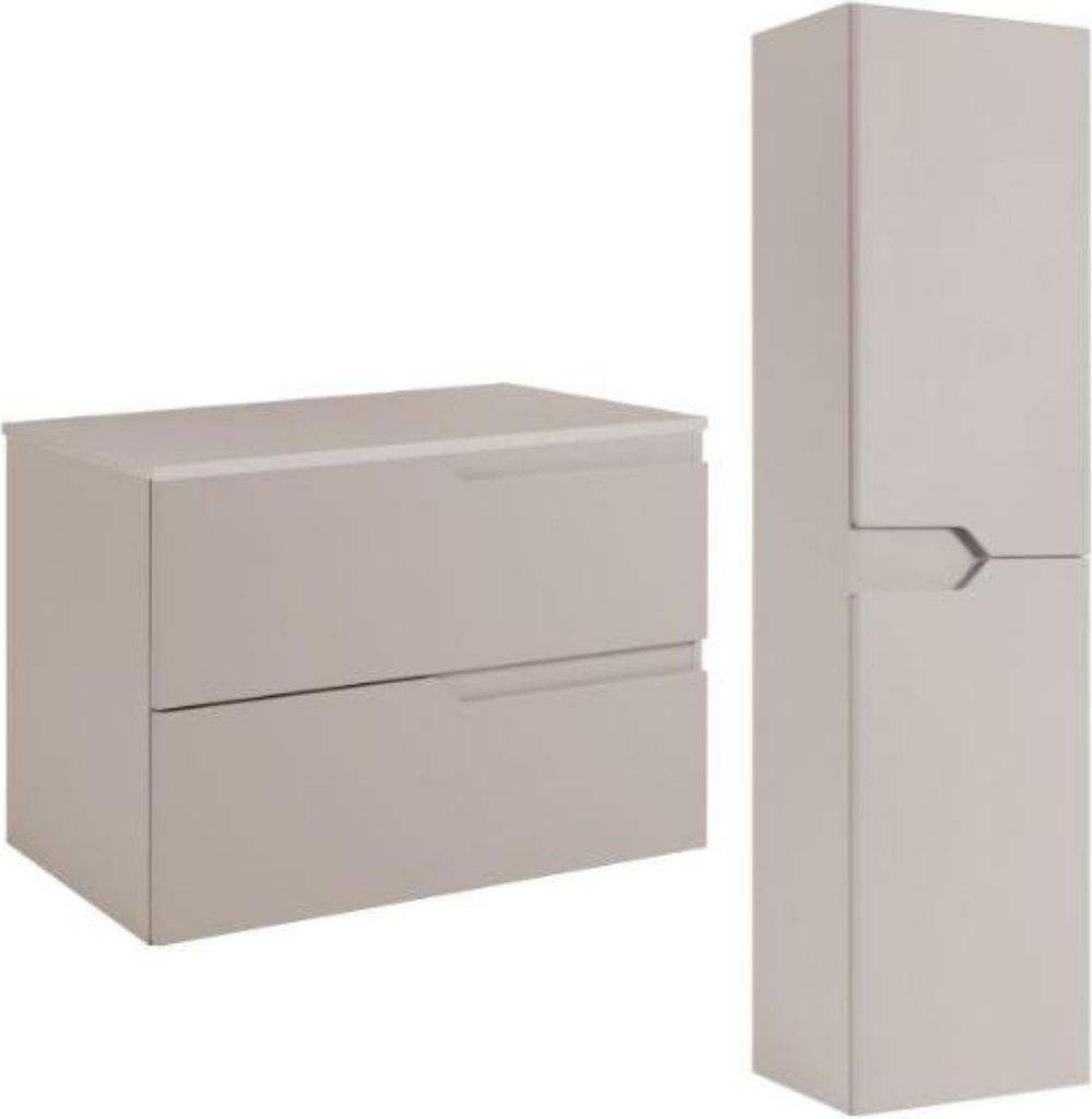 RODAN | Set di Mobili da Bagno - Beige - Armadio alto e Immagine del prodotto 