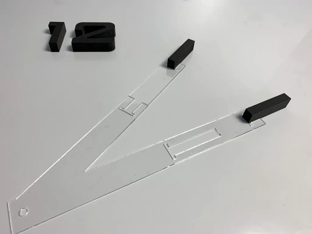 Grande horloge murale adhésive 3D DIY noire 75cm pour salon moderne