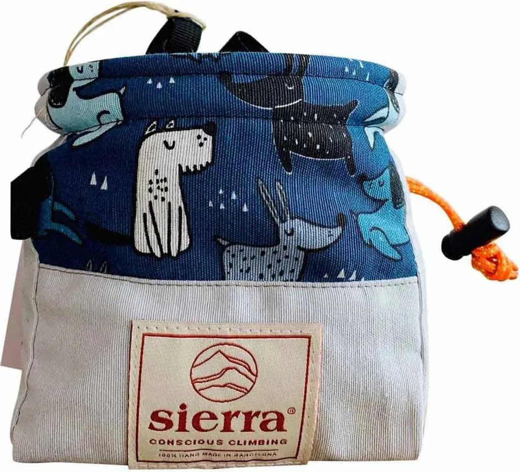 Sac à Magnésie pour Bloc et Escalade Bleu - Sierra Cube Doggy Haute Qualité