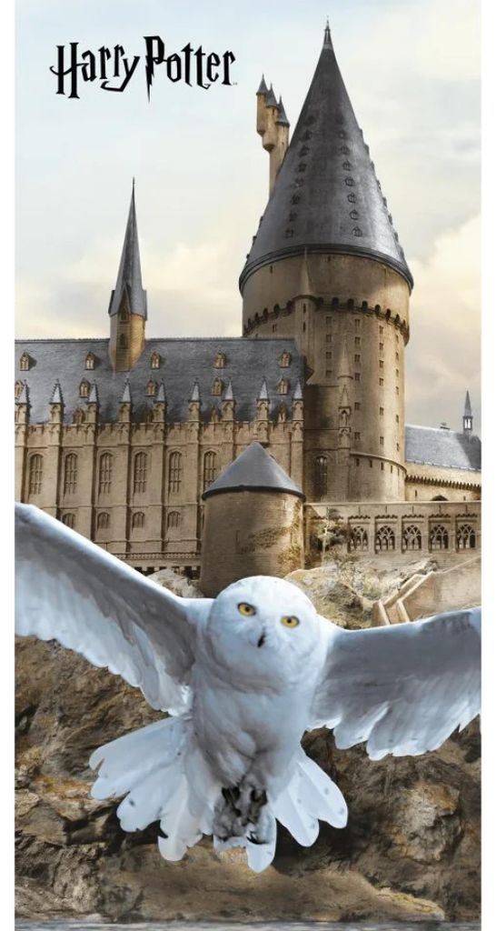 Harry Potter Strandlaken - Hedwig- 70 x 140 cm Productafbeelding 
