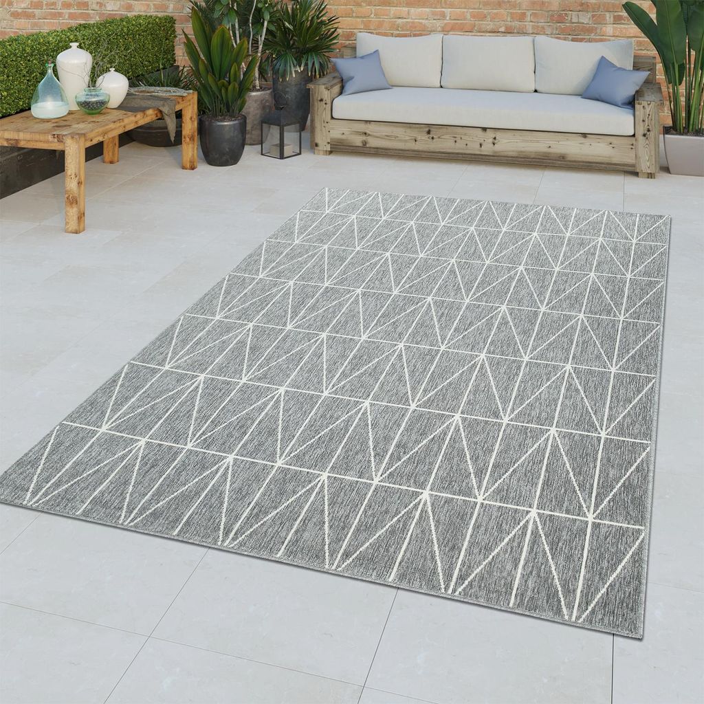 TT Home Kurzflor In- & Outdoor Teppich 3D Effekt Produktbild 