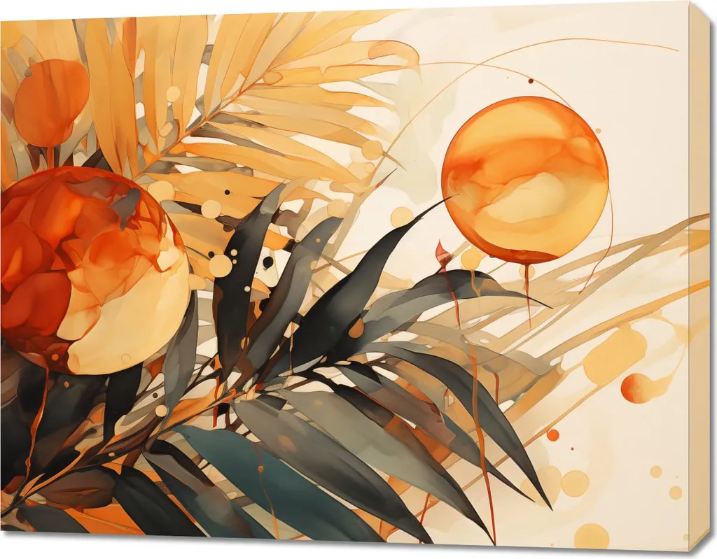 Image Souffle du soleil 90 x 70 cm - Toile Grand Format Couleurs Vibrantes