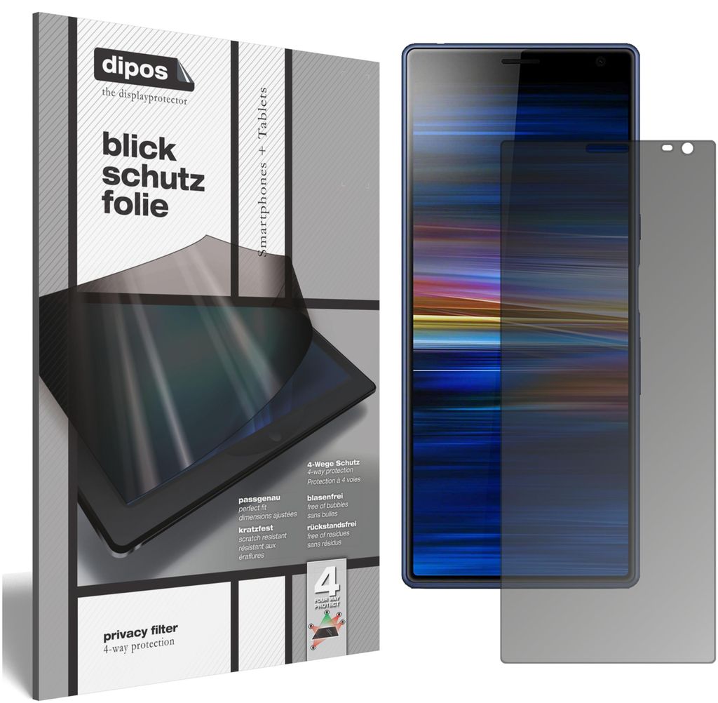 Sony Xperia 10 Blickschutzfolie matt Schutzfolie Folie Display Schutz dipos