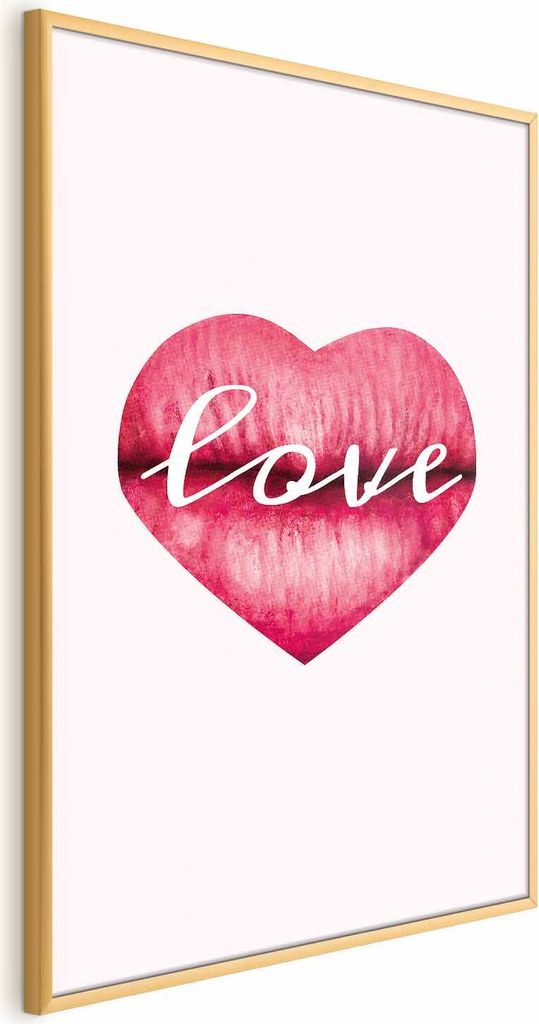 Posterpapier Poster - Loving Lips 60x90 cm Text m-C-0325-ao-a