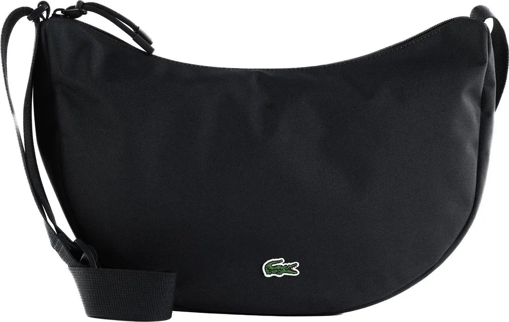 Lacoste Borsa a Tracolla Neocroc Moon Bag Noir Nero - Spedizione Gratuita