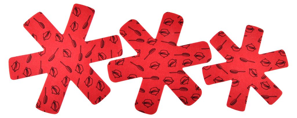 COOKINI, lot de 3 protections en feutre pour poêles, Image du produit 
