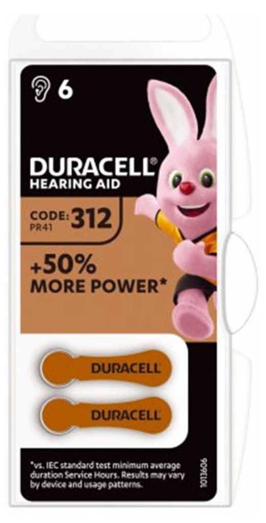 Duracell Activair Zinc Air 312 1,45 V (6 blister) Immagine del prodotto 